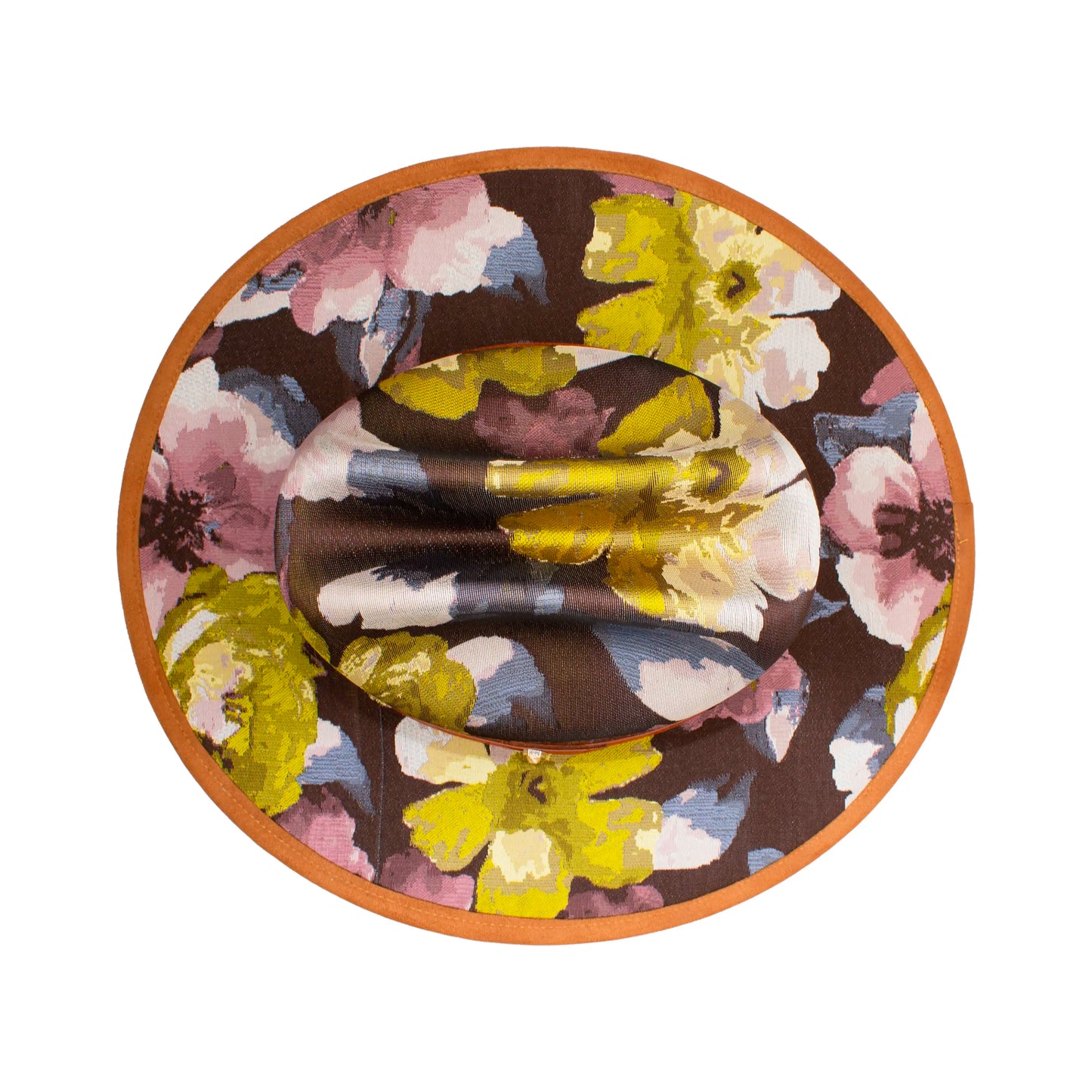 MUSTARD FLORAL HAT