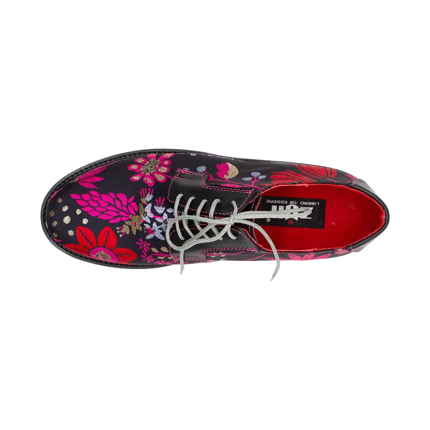 RA-04 FUCHSIA FLOWERS JACQUARD