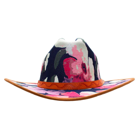 FUCHSIA FLORAL HAT