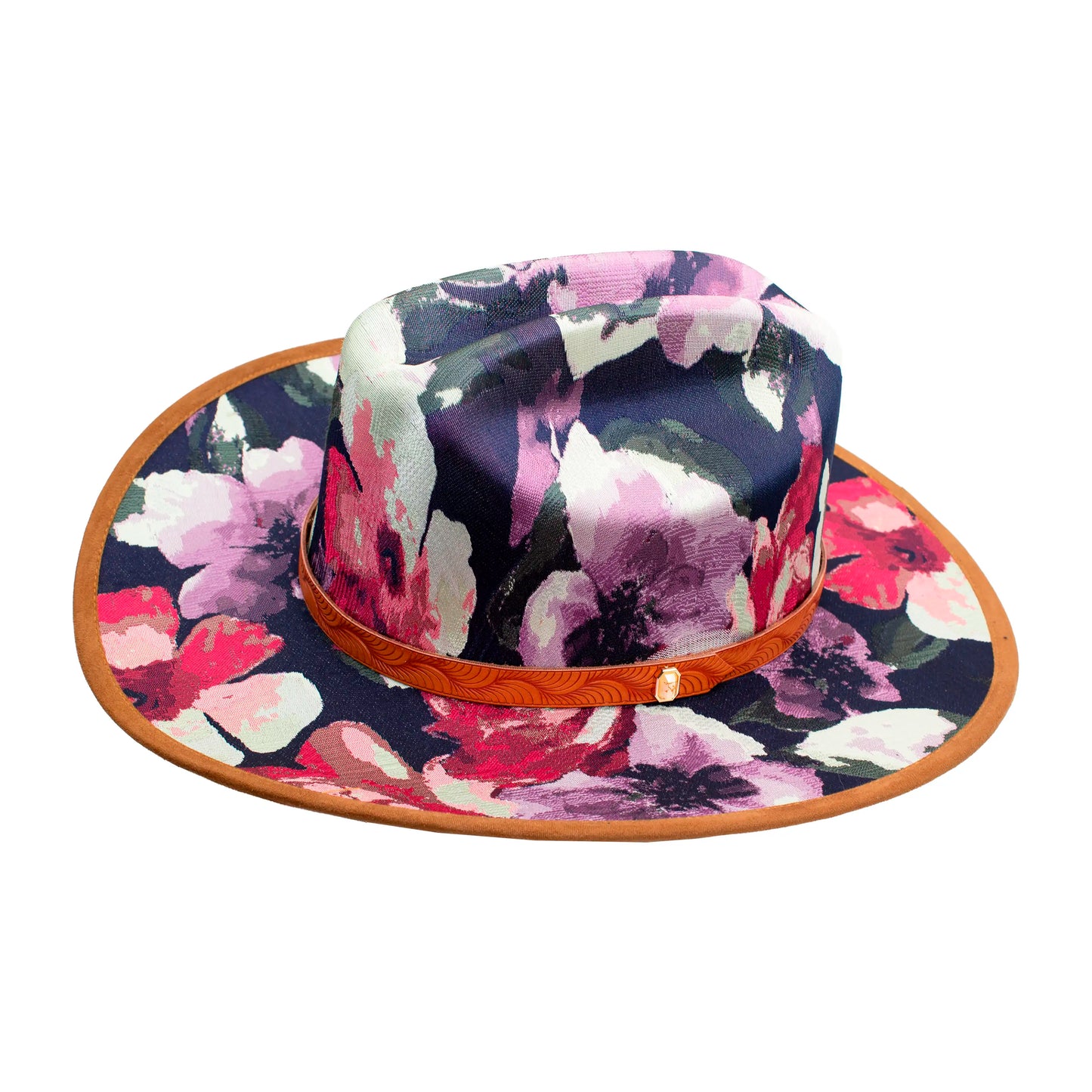 FUCHSIA FLORAL HAT