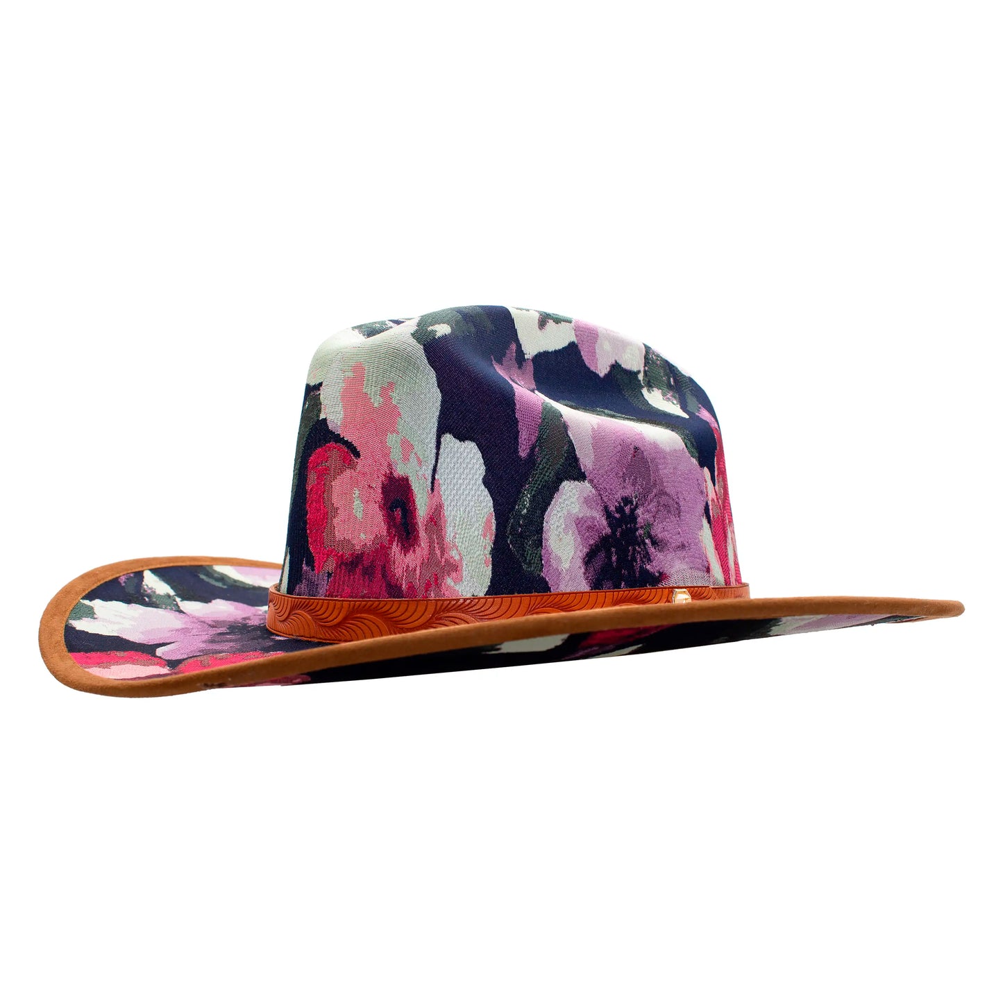 FUCHSIA FLORAL HAT