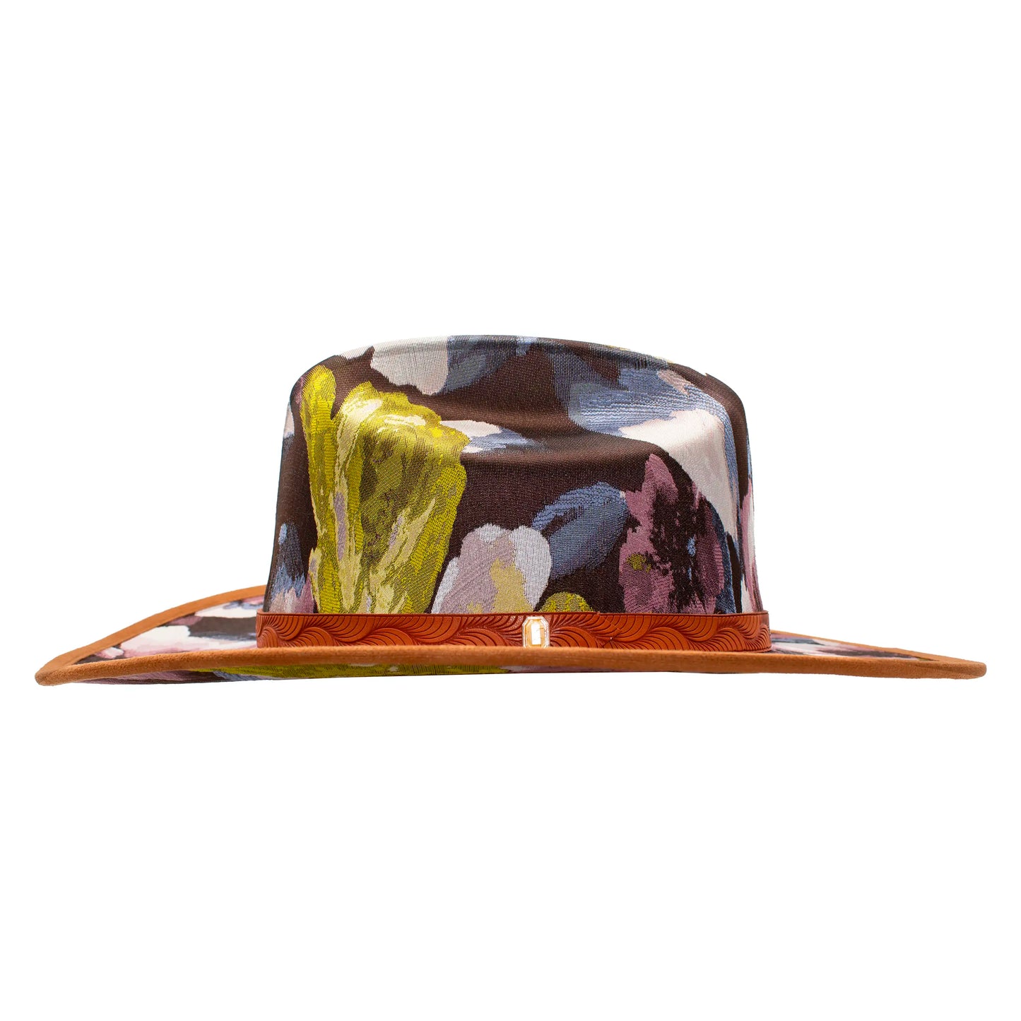 MUSTARD FLORAL HAT