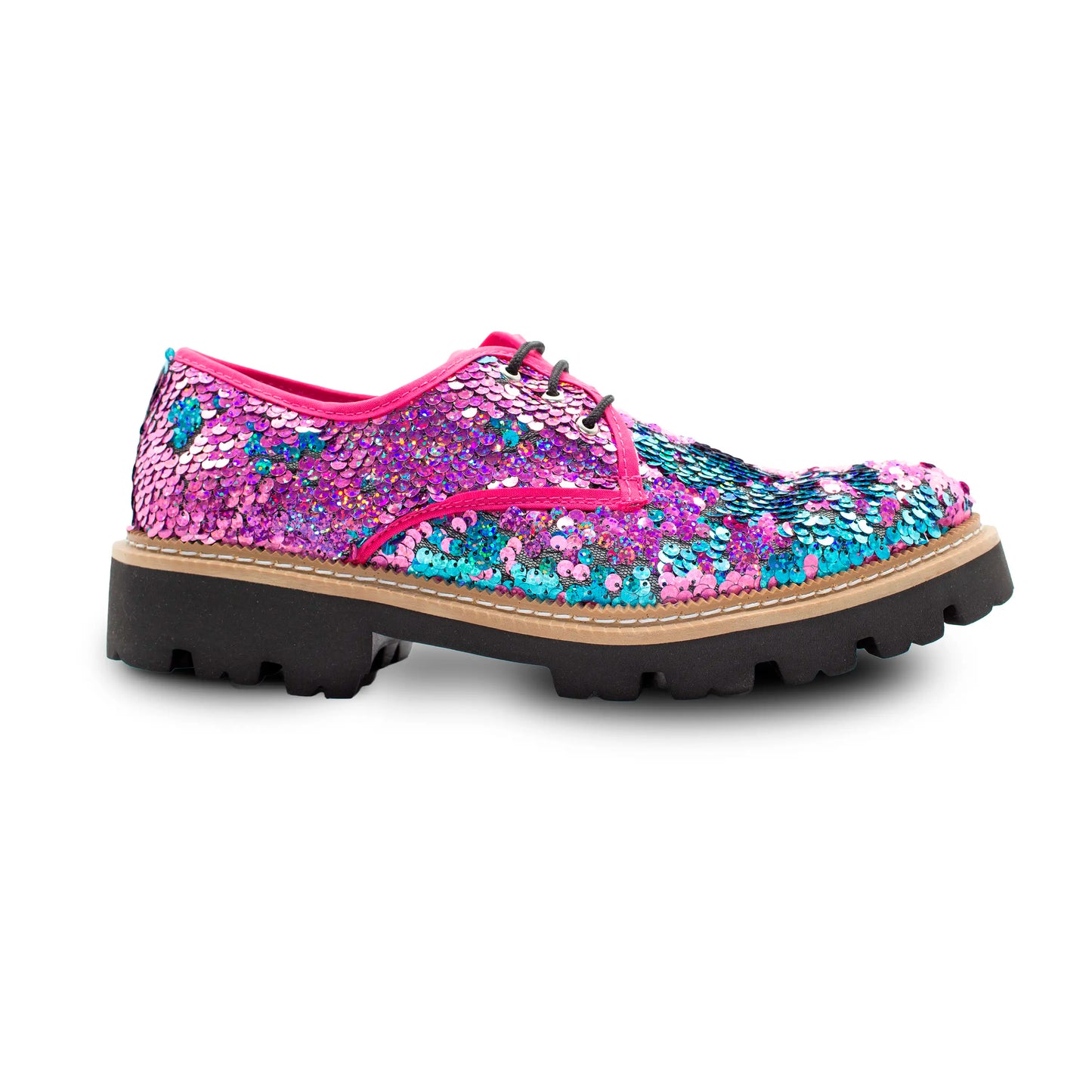 VE-02 FUCHSIA & AQUA SEQUINS