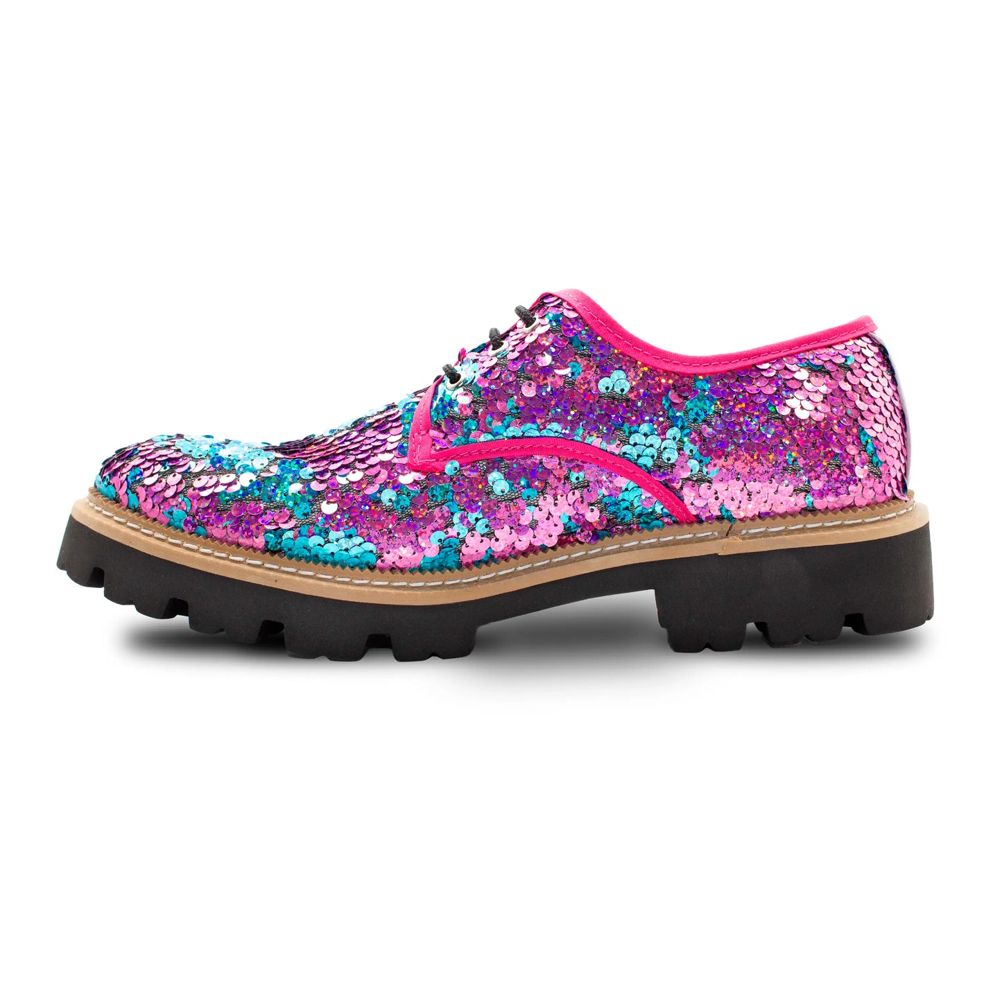 VE-02 FUCHSIA & AQUA SEQUINS