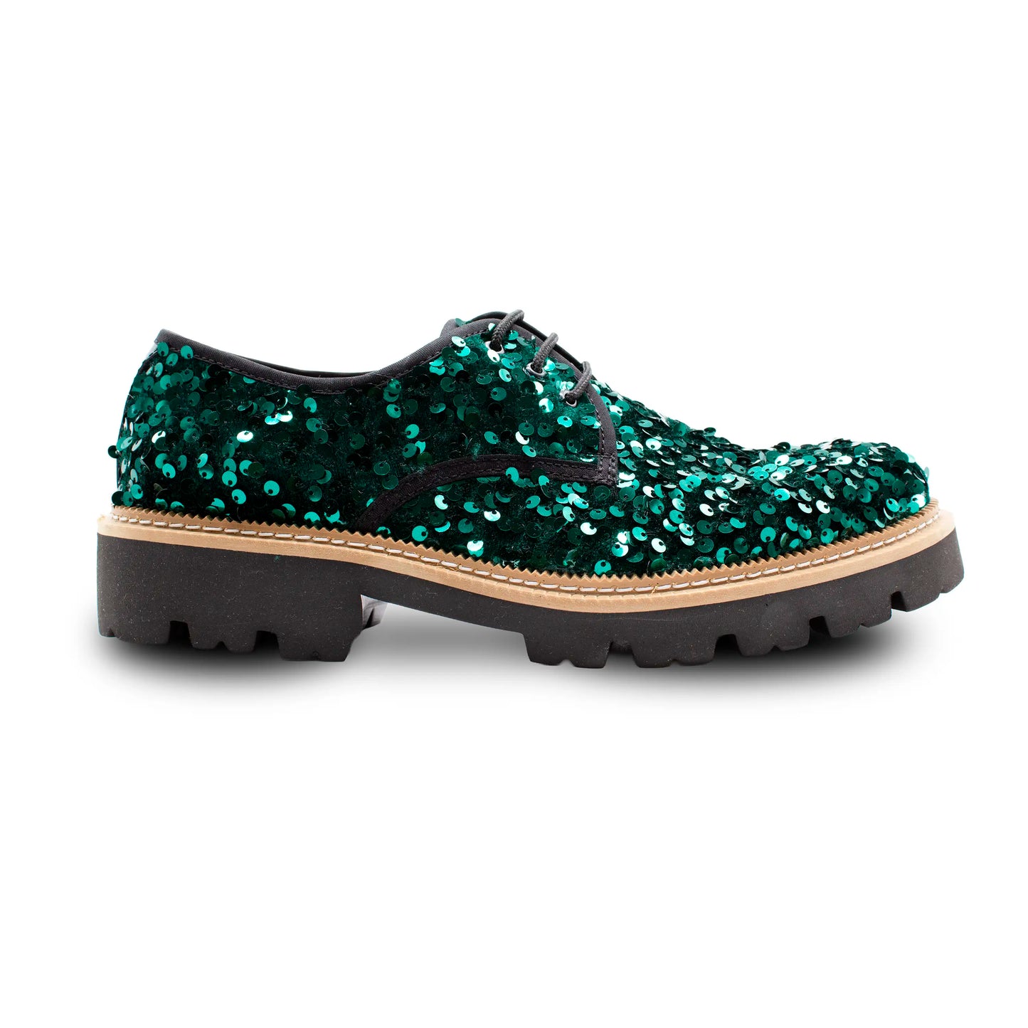 VE-02 GREEN SEQUINS