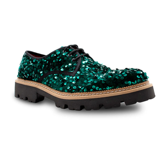 VE-02 GREEN SEQUINS