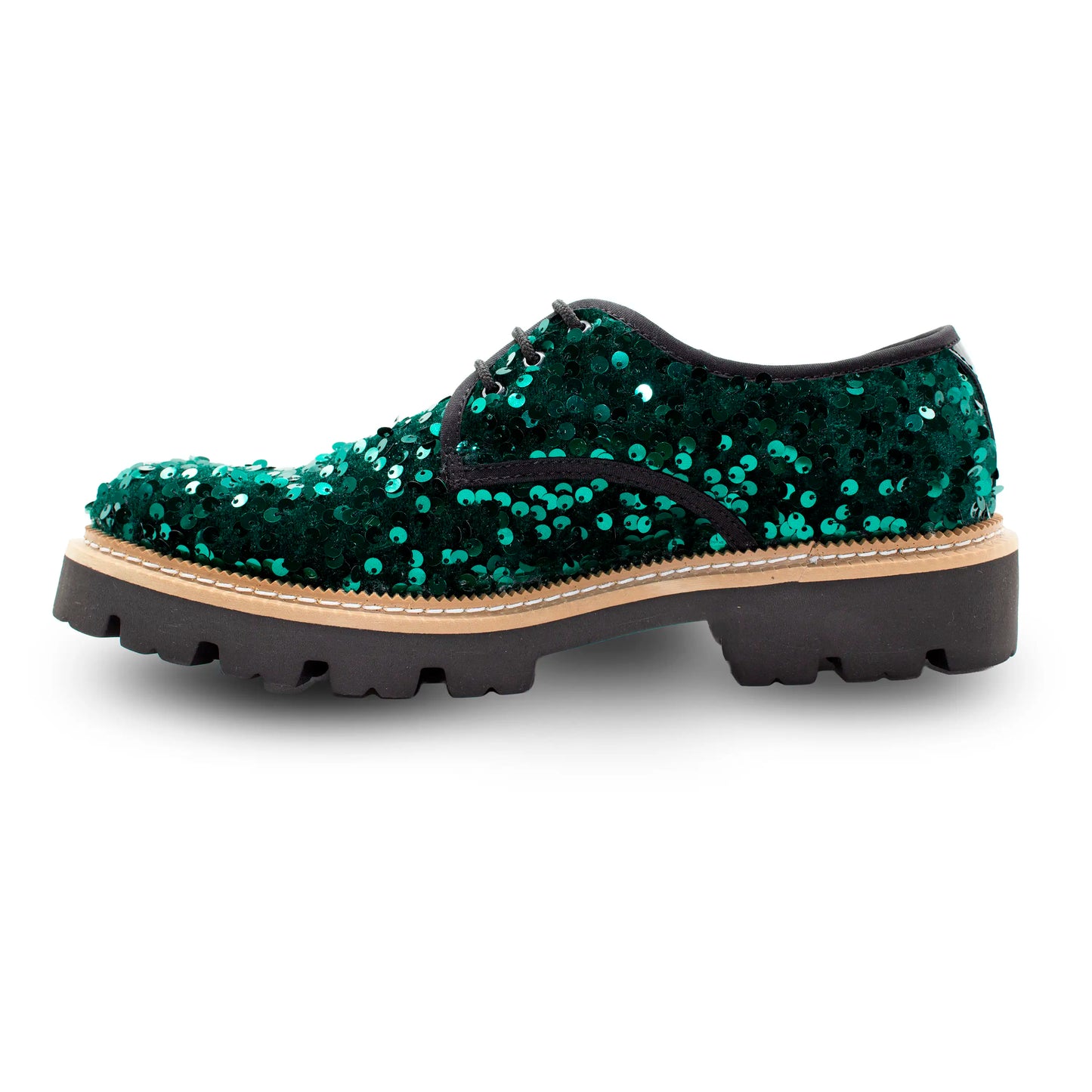 VE-02 GREEN SEQUINS