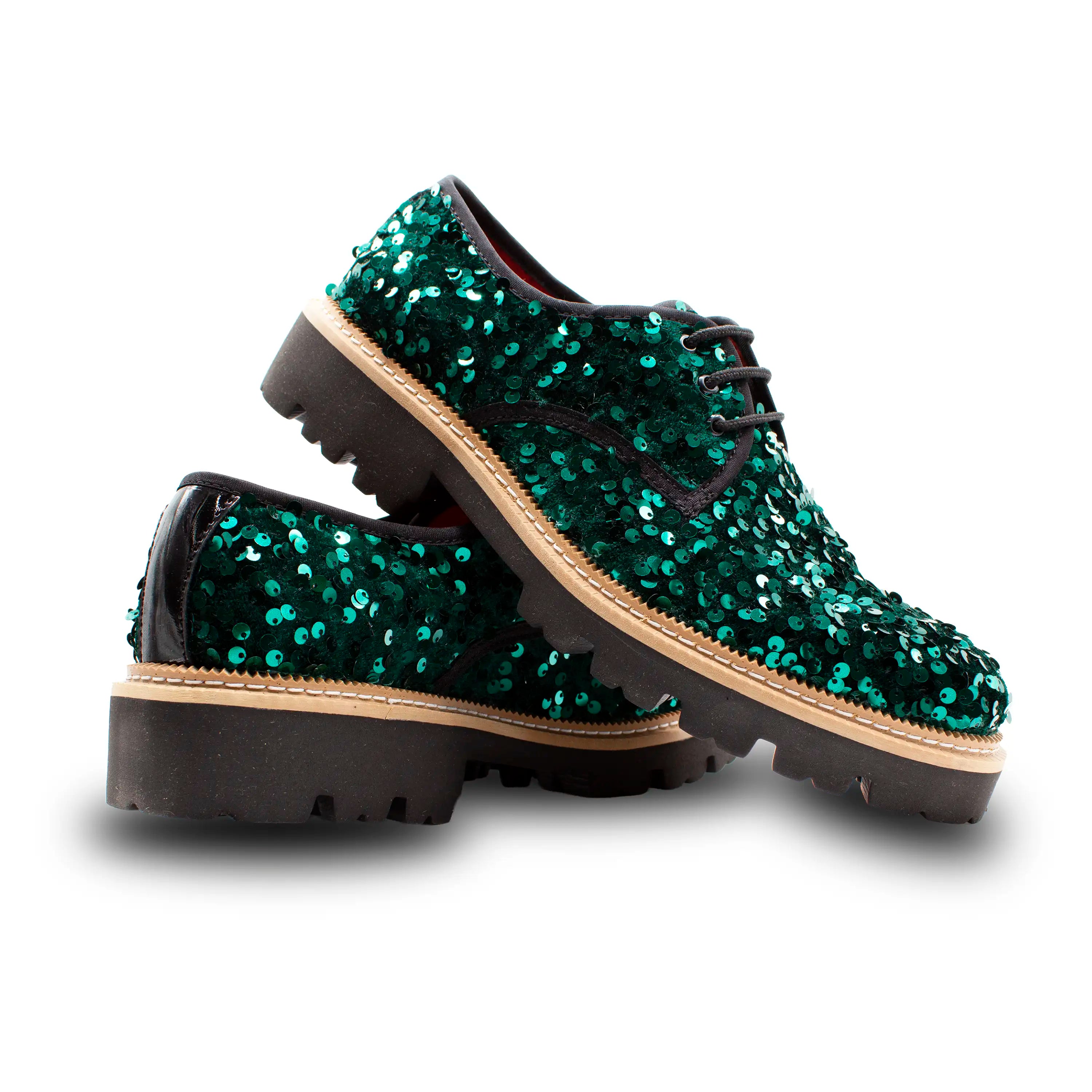 VE-02 GREEN SEQUINS