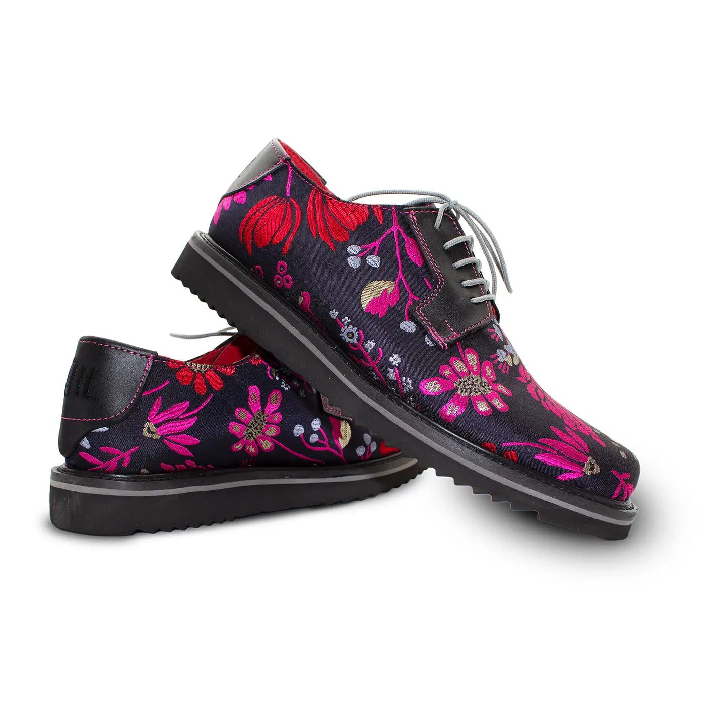 RA-04 FUCHSIA FLOWERS JACQUARD